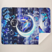 Mooie vlinder sherpa deken (Voorkant (horizontaal))