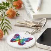 Mooie vlinder sleutelhanger (Voorkant Rechts)