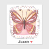 Mooie vlinder sticker (Vel)