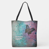 Mooie vlinder Tas (Achterkant)