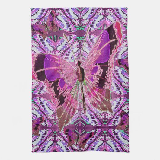 Mooie vlinder theedoek (Verticaal)