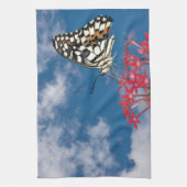 Mooie vlinder theedoek (Verticaal)