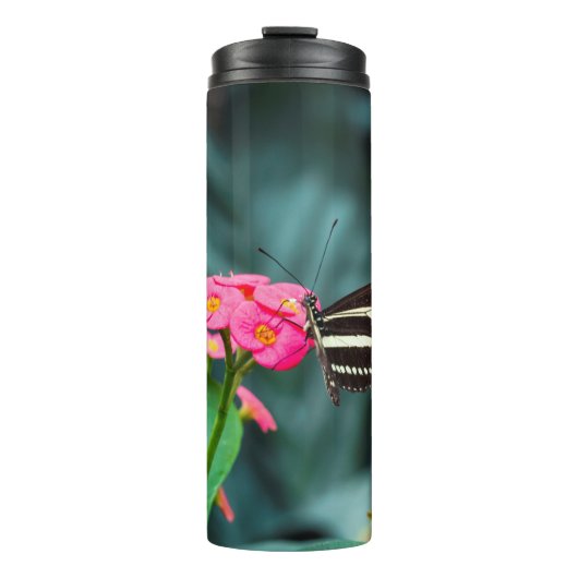 Mooie vlinder thermosbeker (Voorkant)