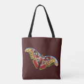 Mooie vlinder tote bag (Achterkant)