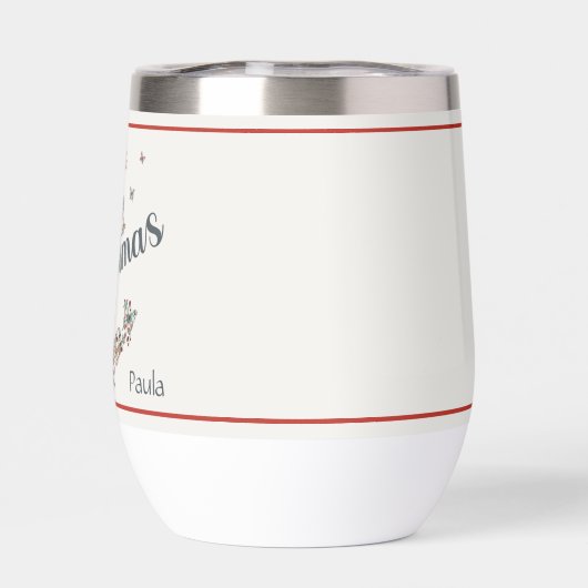 Mooie  vlinder Vrolijk kerstfeest (Achterkant)