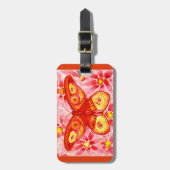 Mooie Vlinder Waterverf Bagage Label (Voorkant verticaal)