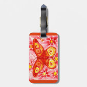 Mooie Vlinder Waterverf Bagage Label (Achterkant verticaal)