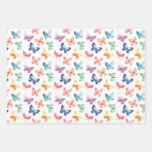 Mooie vlinder Waterverf kleurrijk patroon Inpakpapier Vel (Voorkant 2)