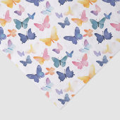 Mooie vlinder Waterverf kleurrijk patroon Tissuepapier (Detail)