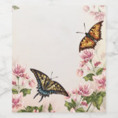 Mooie vlinderbloemigen wijn etiket (Enkel label)