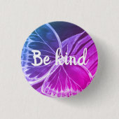 Mooie vlinderButton Ronde Button 3,2 Cm (Voorkant)