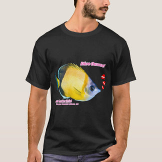 Mooie vlinderfish uitsnede print t-shirt