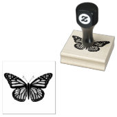 Mooie vlinderhand getekend rubberstempel (Gestempeld)