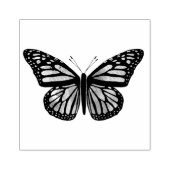 Mooie vlinderhand getekend rubberstempel (Afrduk)