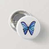Mooie vlinderknop, pin ronde button 3,2 cm (Voorkant /achterkant)