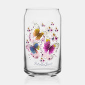 Mooie vlinderkunst blikvorm glas (Voorkant)