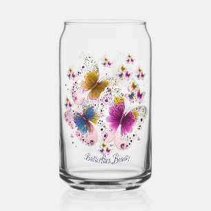 Mooie vlinderkunst blikvorm glas