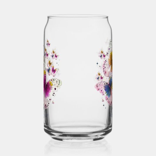 Mooie vlinderkunst blikvorm glas (Rechts)