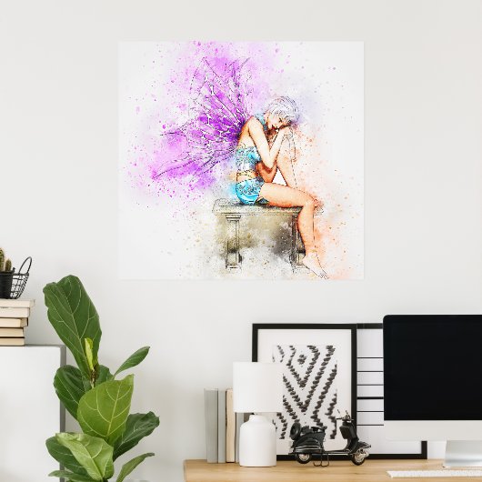 Mooie vlinderkunst poster (Thuiskantoor)