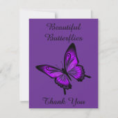 Mooie vlinders bedankt kaart (Voorkant)