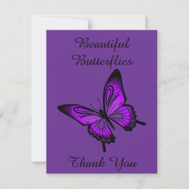 Mooie vlinders bedankt kaart