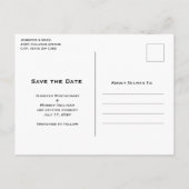 Mooie Vlinders en Bloemen Bewaar de Datum Uitnodiging Briefkaart (Achterkant)