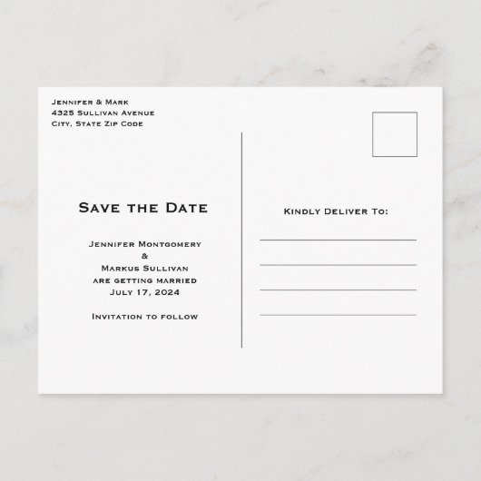 Mooie Vlinders en Bloemen Bewaar de Datum Uitnodiging Briefkaart (Achterkant)