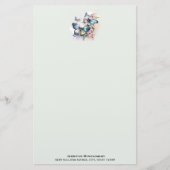 Mooie Vlinders en Bloemen Briefpapier (Voorkant)