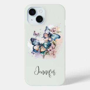 Mooie Vlinders en Bloemen iPhone 15 Case