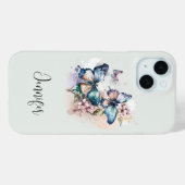 Mooie Vlinders en Bloemen Case-Mate iPhone Case (Achterkant (horizontaal))