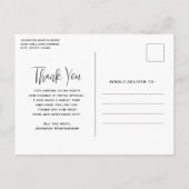 Mooie Vlinders en Bloemen Dank u Briefkaart (Achterkant)