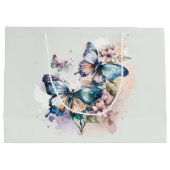 Mooie Vlinders en Bloemen Groot Cadeauzakje (Achterkant)