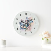 Mooie Vlinders en Bloemen Grote Klok (Huis)