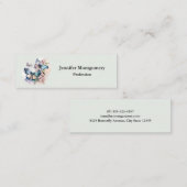 Mooie Vlinders en Bloemen Mini Visitekaartje (Voorkant / Achterkant)