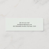 Mooie Vlinders en Bloemen Mini Visitekaartje (Achterkant)