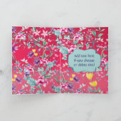 Mooie vlinders en bloemen | MOEDERDAG Kaart (Binnen)