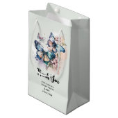 Mooie Vlinders en Bloemen Party Dank u Klein Cadeauzakje (Voorkant Gekanteld)