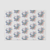 Mooie Vlinders en Bloemen Patroon Tissuepapier (Voorkant)