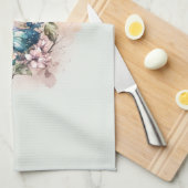 Mooie Vlinders en Bloemen Theedoek (Quarter Fold)