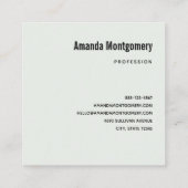 Mooie Vlinders en Bloemen Vierkante Visitekaartje (Achterkant)