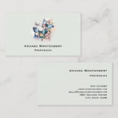 Mooie Vlinders en Bloemen Visitekaartje (Voorkant / Achterkant)