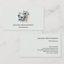 Mooie Vlinders en Bloemen Visitekaartje
