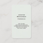 Mooie Vlinders en Bloemen Visitekaartje (Achterkant)