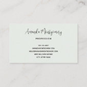 Mooie Vlinders en Bloemen Visitekaartje (Achterkant)