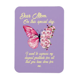 Mooie vlinders gepersonaliseerde Moederdag Magneet