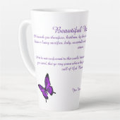 Mooie vlinders Latte Mok (Linkerhoek)