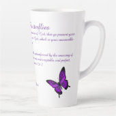 Mooie vlinders Latte Mok (Rechts)