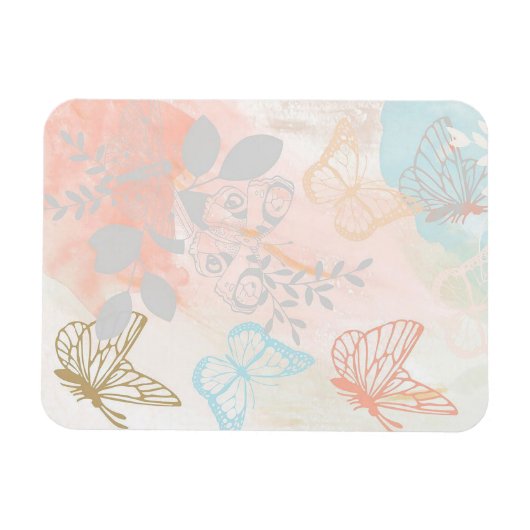 Mooie vlinders magneet (Horizontaal)