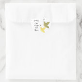 Mooie Vlinders met Spreuk Hart Sticker (Tas)