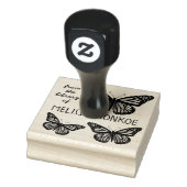 Mooie vlinders monarchen bibliotheek van.. Custom Rubberstempel (Stempel)